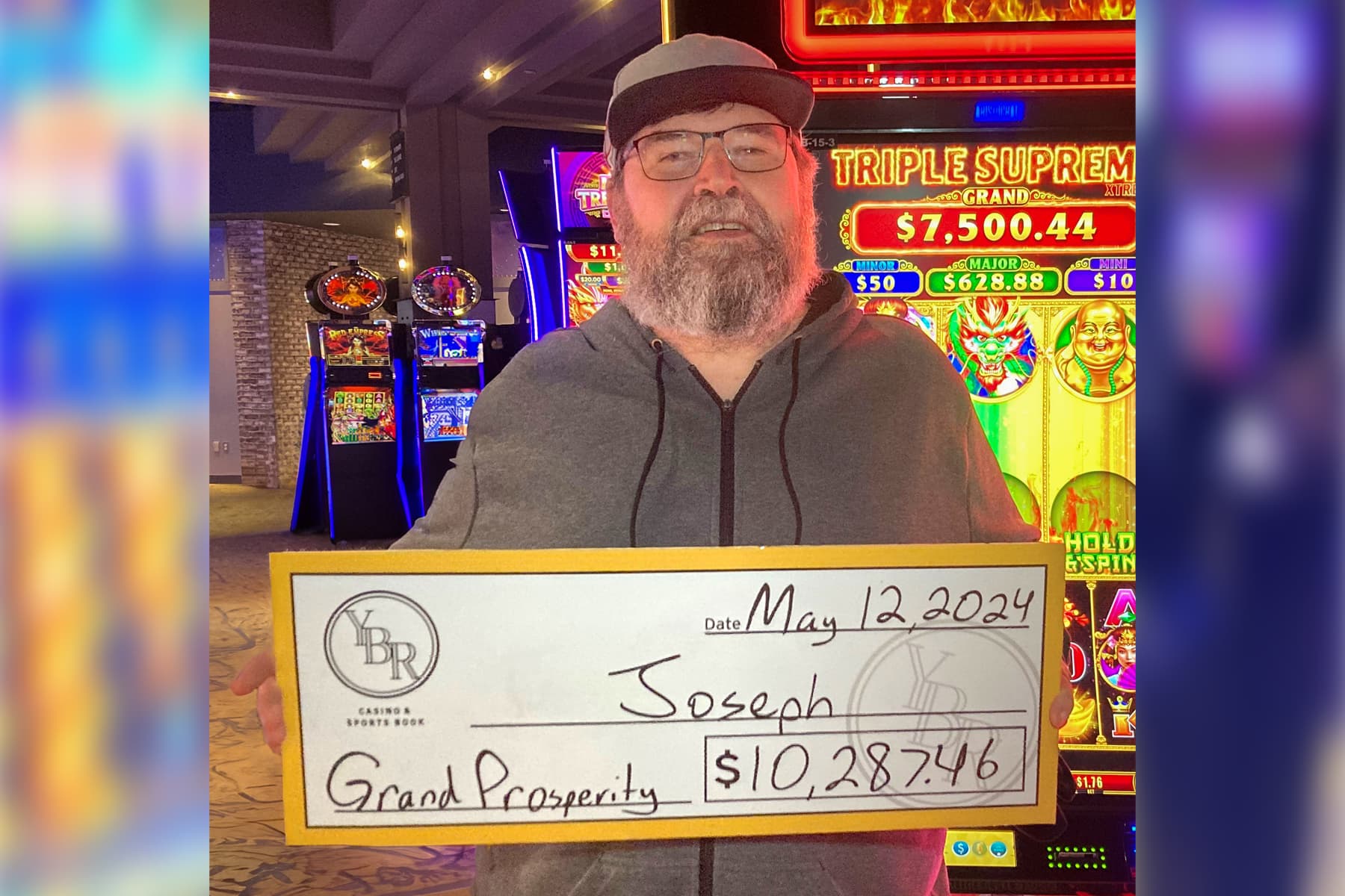Joseph won $10,287