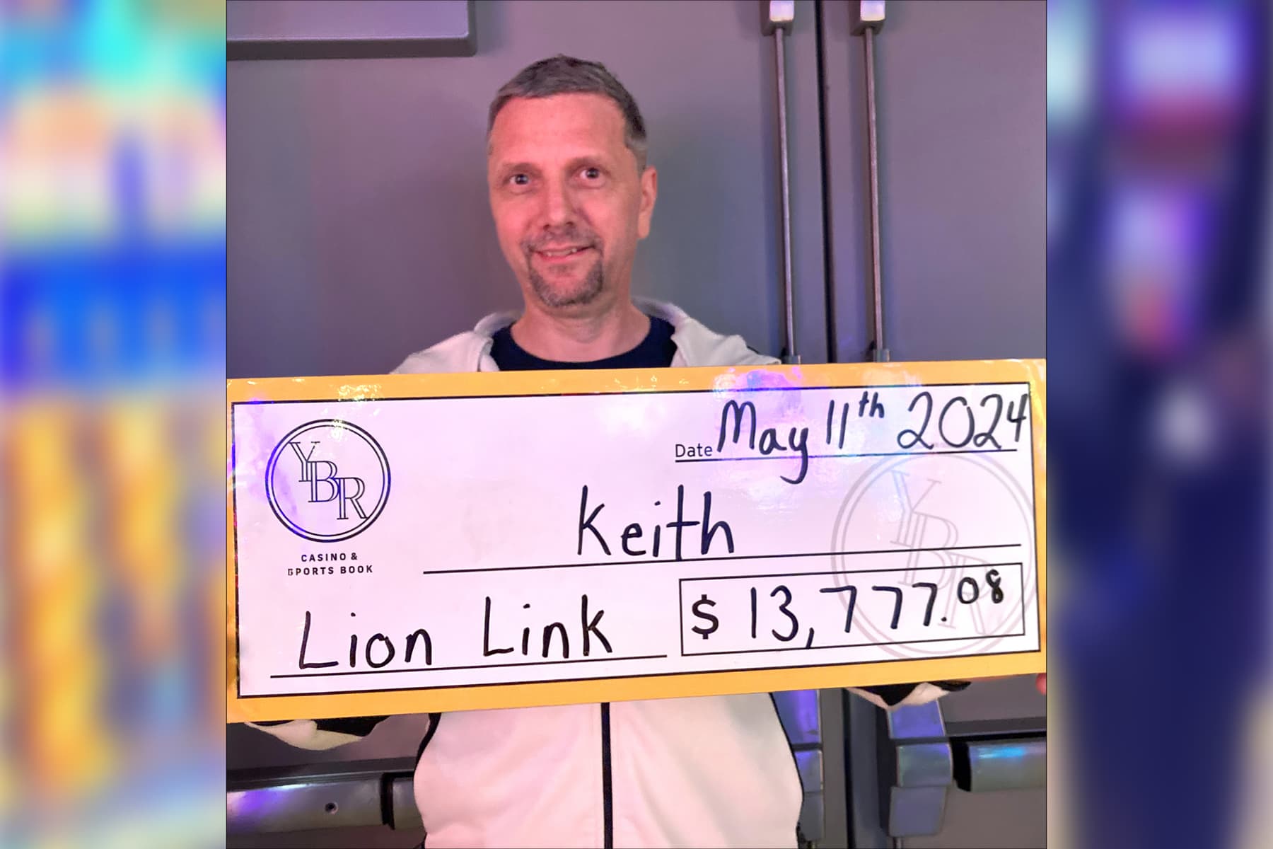 Keith won $13,777