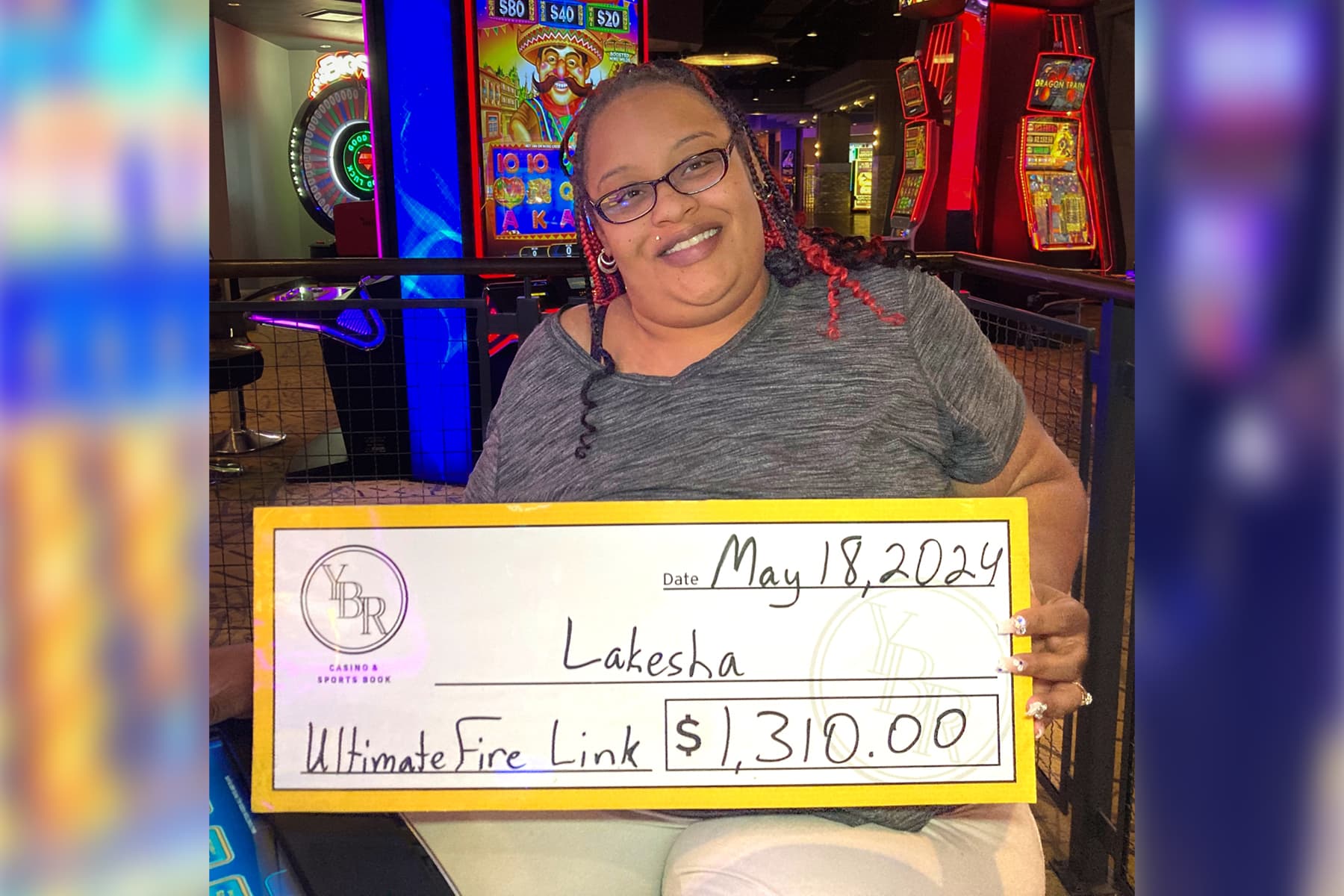Lakesha won $1,310