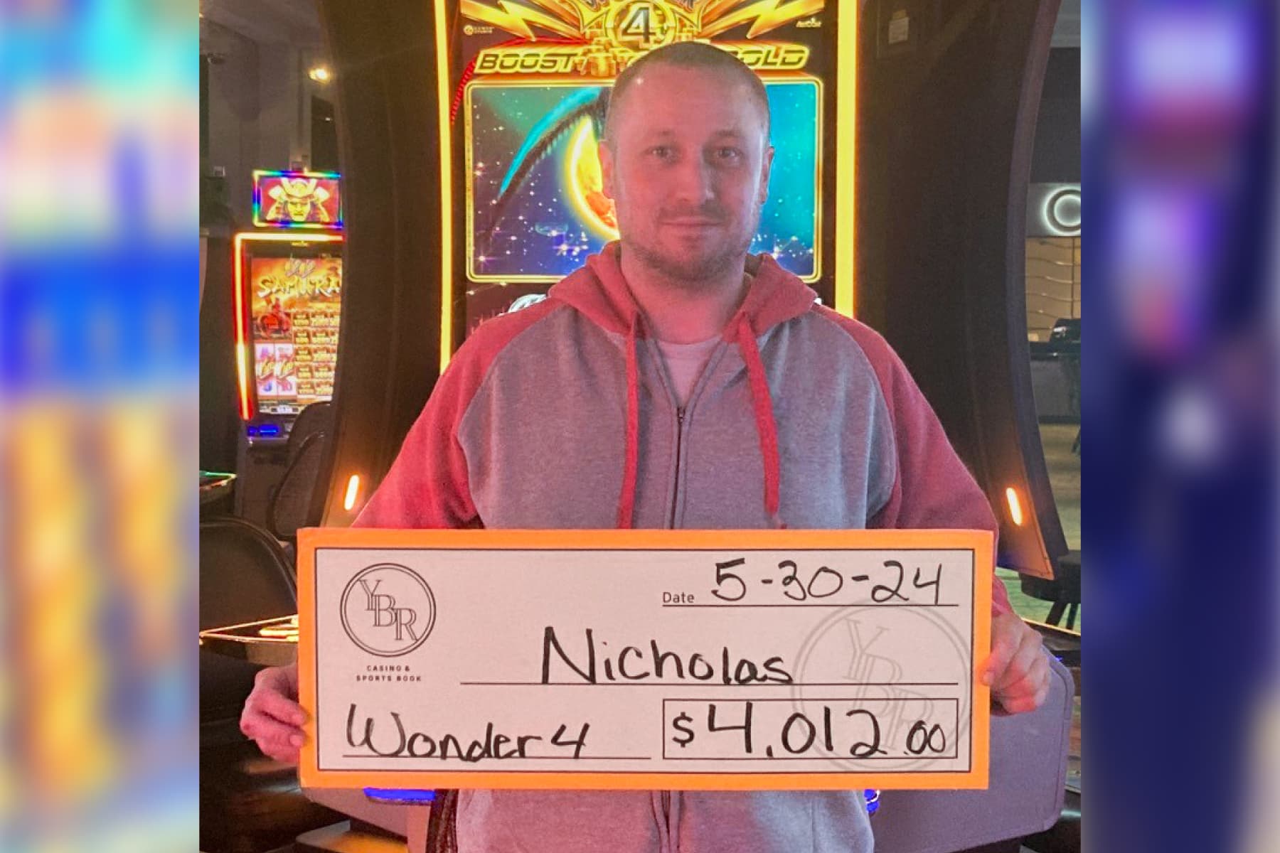Nicholas won $4,012