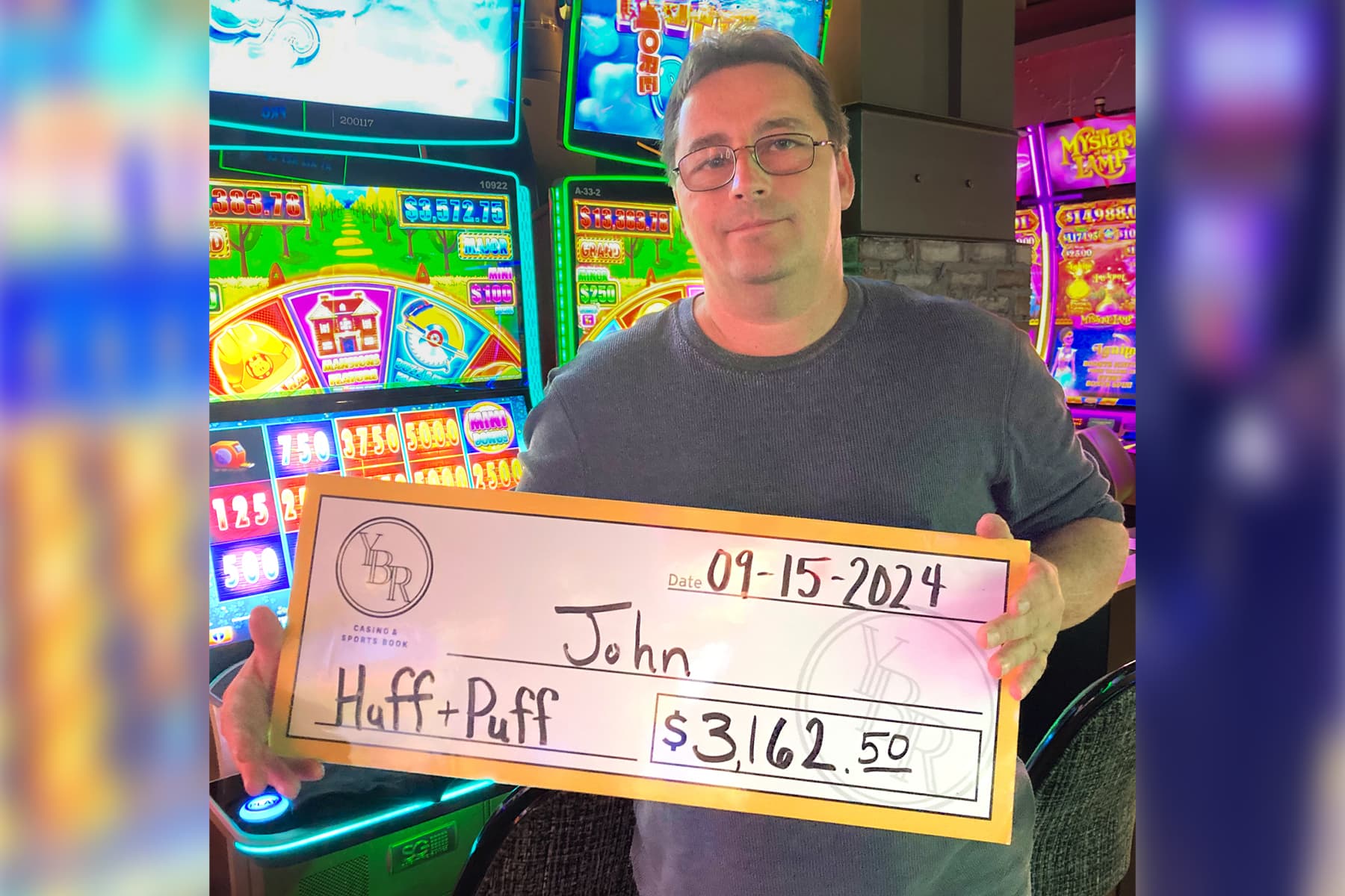 John won $3,162