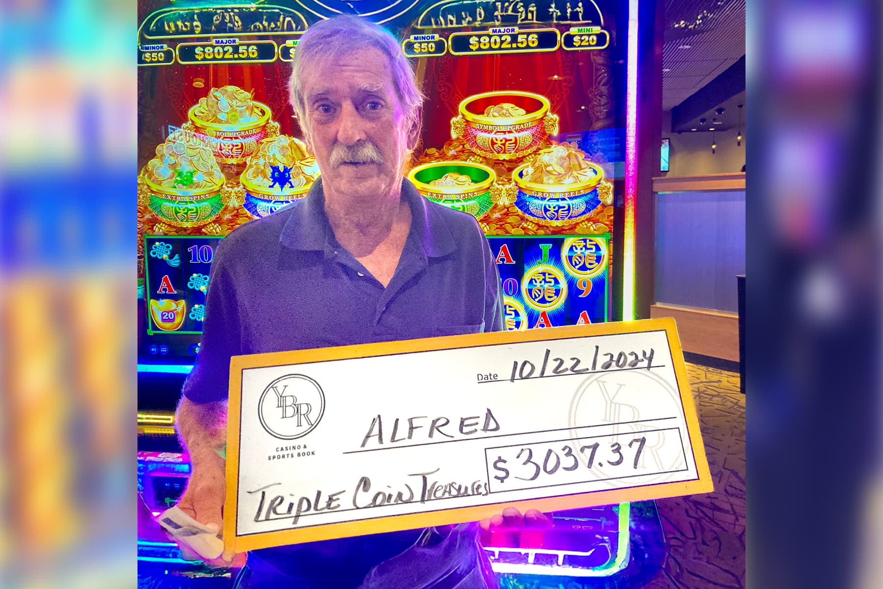 Alfred won $3,037