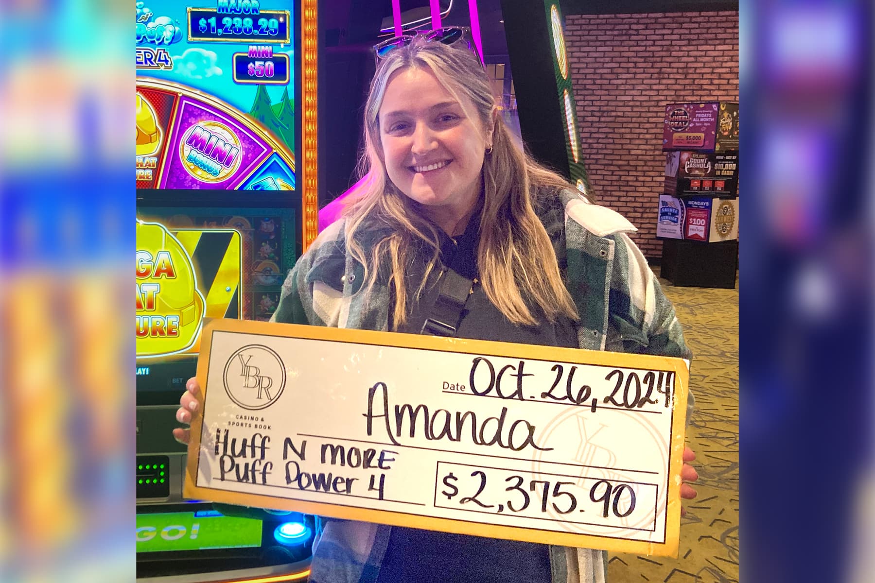 Amanda won $2,375