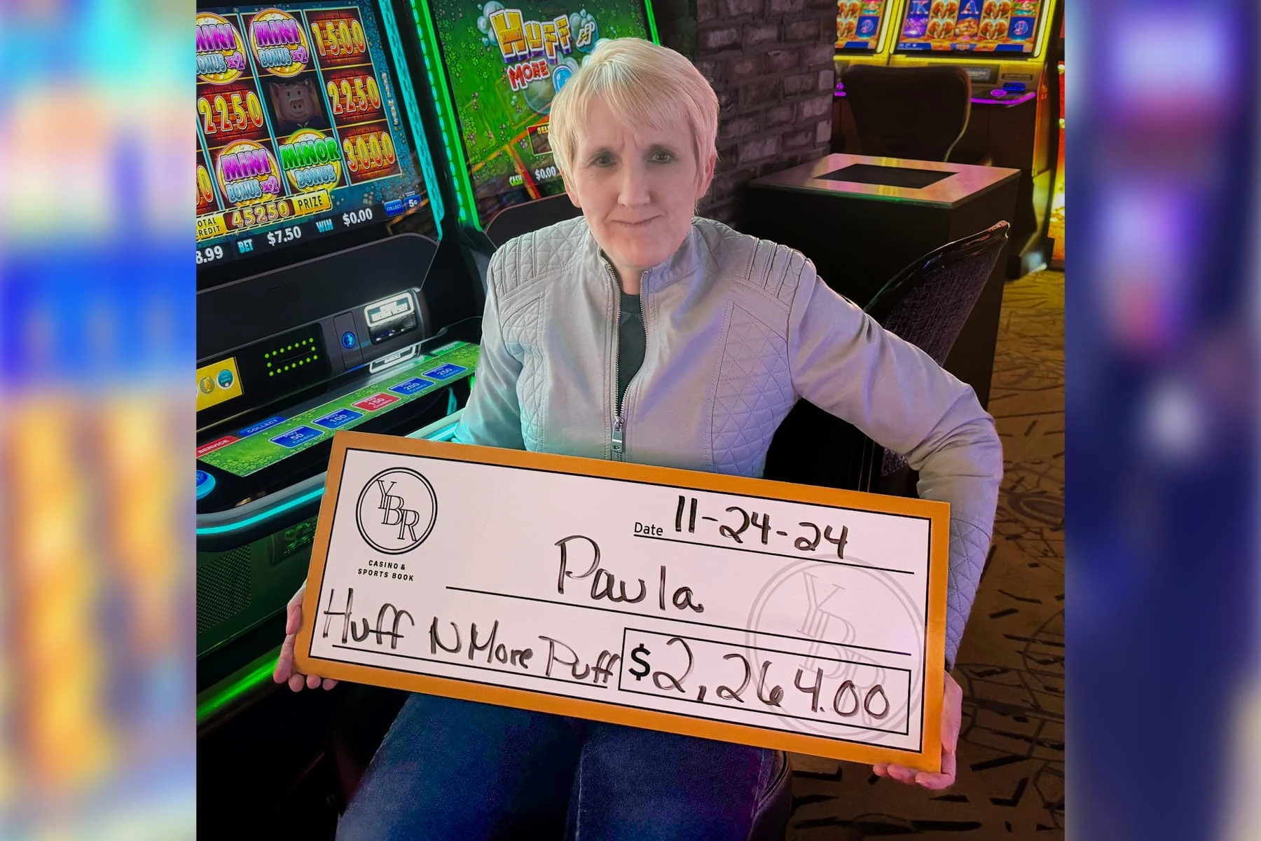 Paula won $2,264