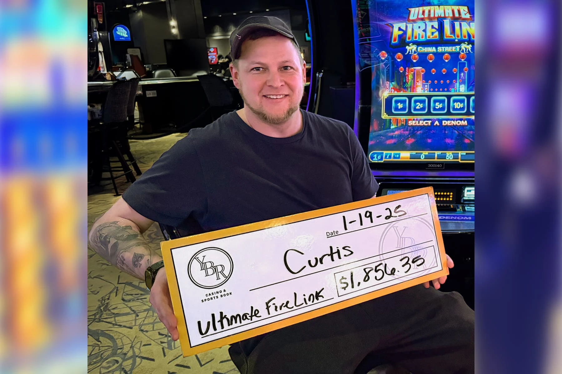 Curtis won $1,856