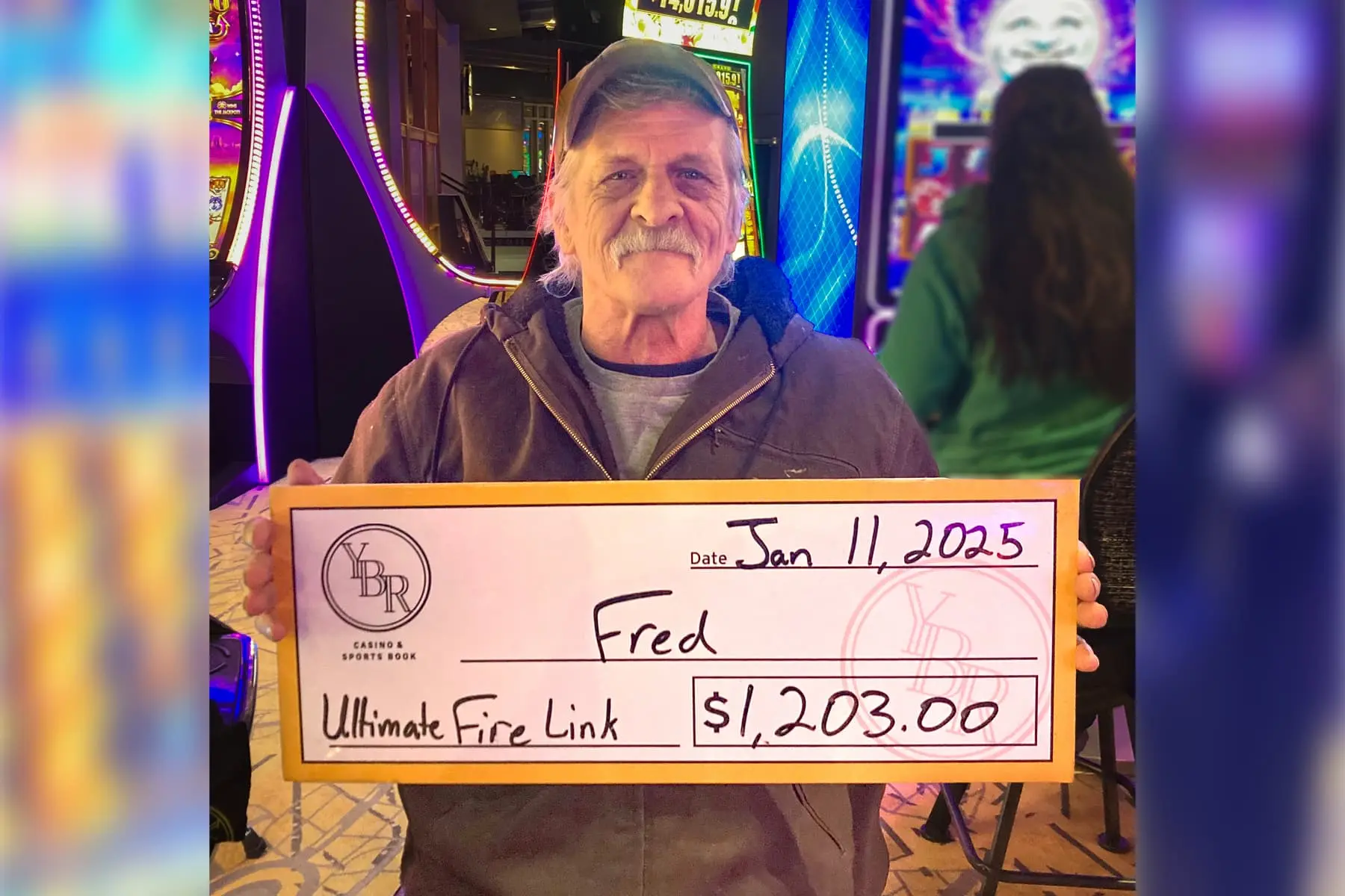 Fred won $1,203