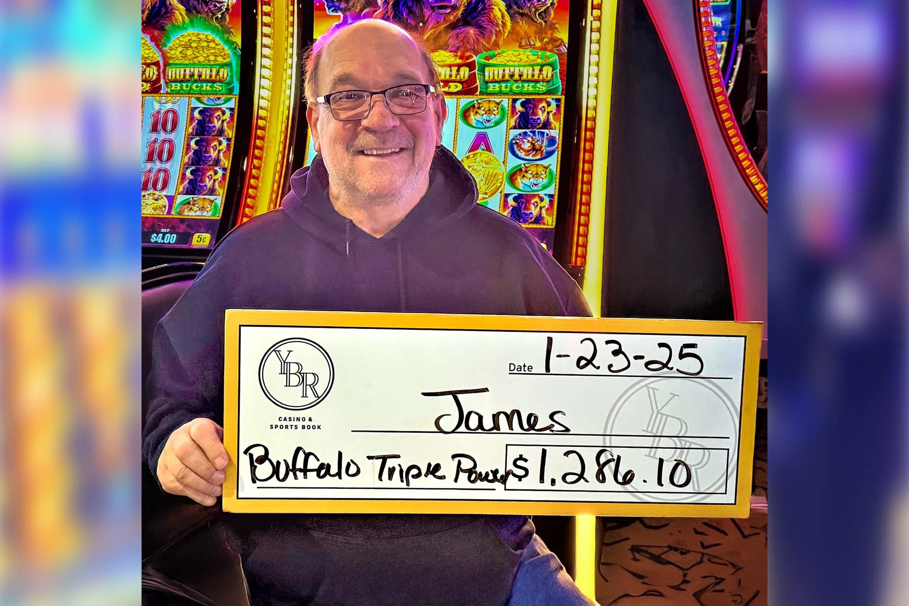 James won $1,286