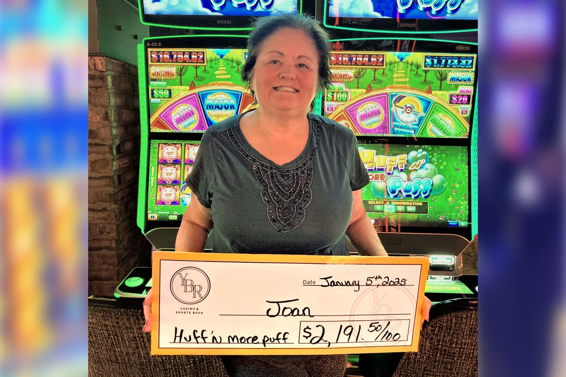 Joan won $2,191