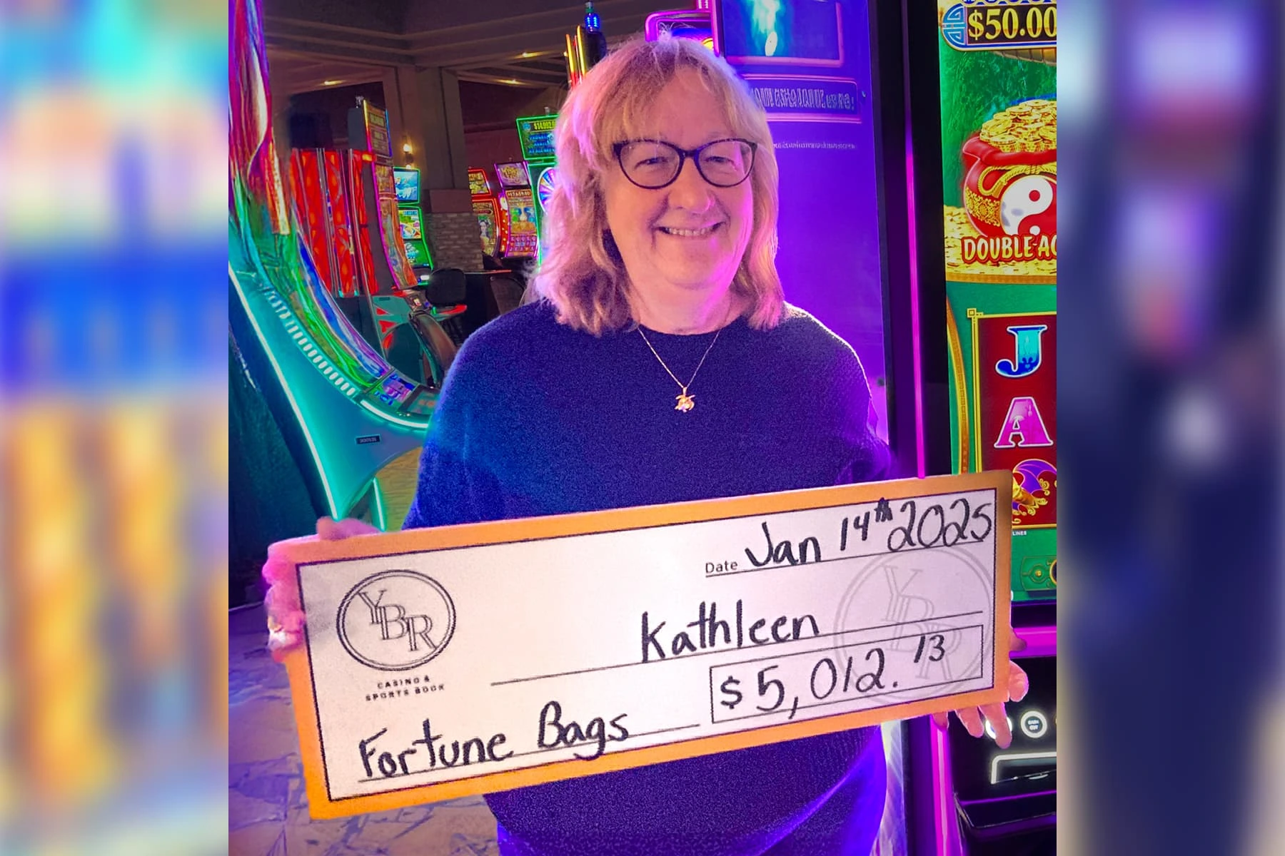 Kathleen won $5,012