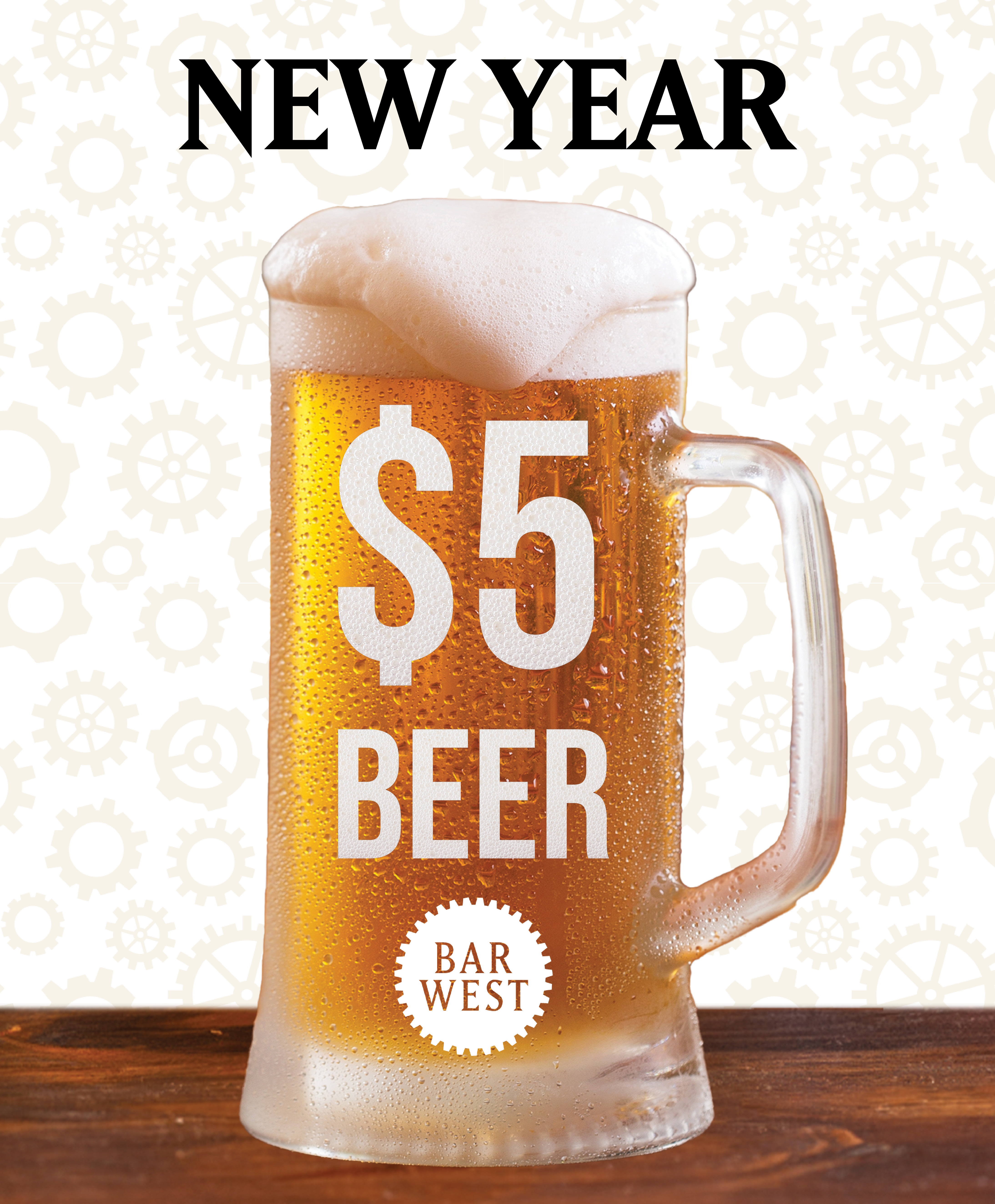 New Year $5 Beer